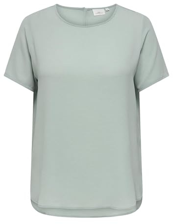 ONLY CARMAKOMA Damen Carvica Life Ss Top WVN Noos, Jadeite, 44 EU