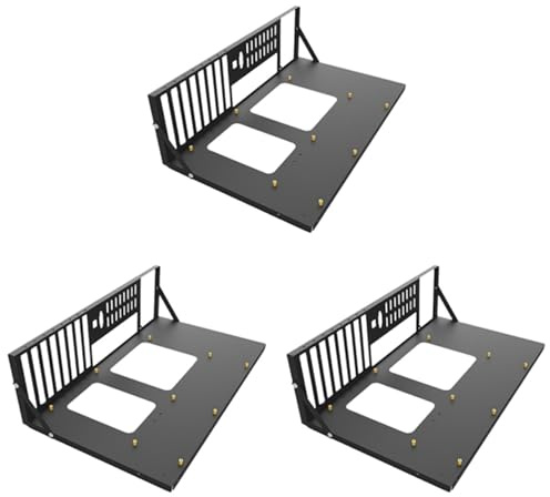 Xnuiasqe 3X Mining Frame Mining ETH Support pour Carte Mère Bitcoin Épaissie Mining Rig Case Support ITX/Mini ATX pour 8 GPU