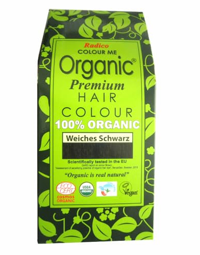 Radico Colour Me Organic Pflanzenhaarfarbe Weiches Schwarz