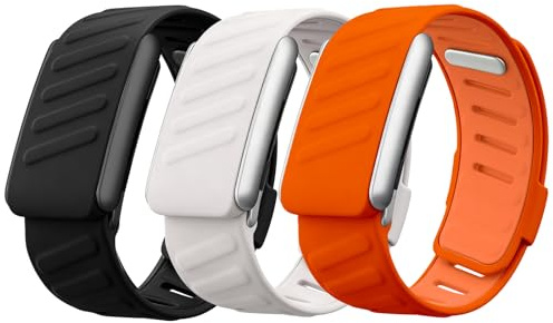 BBAMEN SportFlex-Armbänder aus Silikon, kompatibel mit WHOOP 5.0/MG-Band für Männer und Frauen, weich, atmungsaktiv und bequem, verstellbar, wasserdicht, nicht kompatibel mit Gen 4, 3 Stück