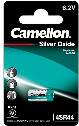 Camelion 14051444 - Kamera Spezial Batterie 4SR44, Silber-Oxid mit 6 Volt, Kapazität 145 mAh
