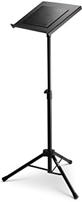 OnStage LPT7000 Deluxe Laptop Stand (portatile, pieghevole workstation per laptop, tablet, telefoni, dispositivi mobili e controller, altezza e inclinazione regolabili, piattaforma e piedini