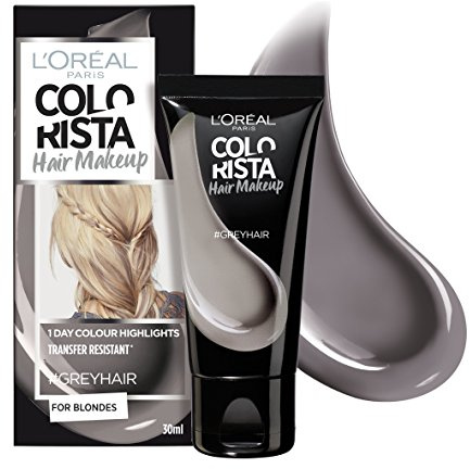 Colorista Hair Makeup Temporary Blonde Hair Colour, Grey