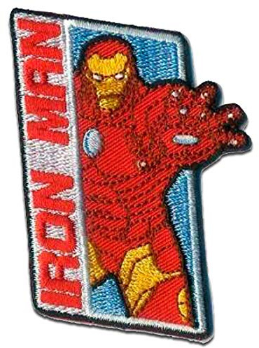 Iron on Patches - Avengers 'Iron Man 1' - red - 7,6 x 5 cm - by Marvel© Application Embroided Patch Badges