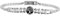 inSCINTILLE Moda Uomo Bracciale tennis da uomo con zirconi e albero della vita