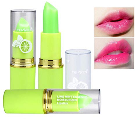 Allbestaye Lime Mint Jelly Lippenstift Farbe Ändern Temperatur Wasserfest Farbwechsel Balsam Lipgloss Lippenbalsam