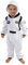 Cuddle Club Tuta in Pile per Neonati – Romper con Cappuccio Caldo e Versatile per Bimbi e Bambini Piccoli - Astronauta - Bianco - 3-6 Mesi