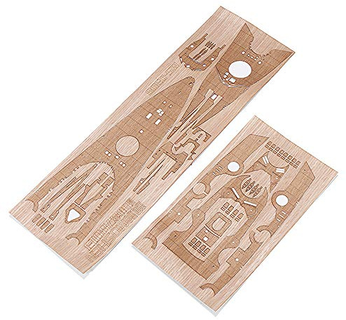 KingLan Holzdeck Für Tamiya 78013 1/350 Deutsche Wwii Schlachtschiff Bismarck Modell Ersatz Zubehör