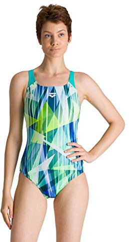 Arena Damen Sport Badeanzug Shading Prism, Mint-Multi, 36