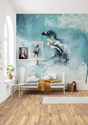 Komar Vlies Fototapete Frozen | Spirit Of Wonder | Größe: 250 x 250 cm (Breite x Höhe), Bahnbreite 50 cm | Tapete, Wandbild, Dekoration, Wandbelag, Kinderzimmer, Schlafzimmer | DX5-016, bunt