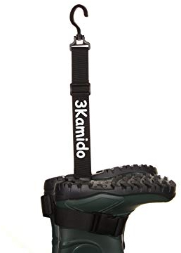 3Kamido Trampoliere di pesca appendiabiti, appendiabiti per stivali per Trampolieri, stivali di gomma, calosce, stivali da motocross, cintura per asciugatura Waders Pesca Salopette (1)
