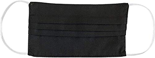 Maske für Erwachsene - Baumwollmaske waschbar (Schwarz)