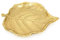 Carousel Home Gifts Elegant Gold Metal Leaf Trinket Dish | Aluminium Storage Display Vanity Tray | Botanical Jewellery Plate