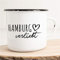 Huuraa Emaille Tasse Hamburg Geschenk Kaffeebecher Vintage 300ml Hamburg Geschenkidee