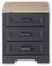 Stella Trading JASMIN Rollcontainer Schreibtisch in Graphit, Artisan Eiche Optik - Mobiler Büroschrank mit 3 Schubladen - Landhausstil Büromöbel Komplettset - 54 x 62 x 39 cm (B/H/T)