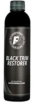 Black Trim Restorer - Restores Factory Black to Plastic Trim - Protects Against Uv Rays - Unique Dye-Infused Formula Lasts 6+ Months - Helps Conceal Scratches & Scuff Marks - Works in Seconds