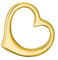 Amor Motivanhänger Damen Anhänger, 0,7 cm, Gold, Herz, Kommt in Schmuck Geschenk Box, 2014122