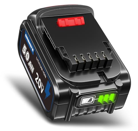 DASNITE DCB200 5.0Ah 18V Lithium-Ionen Ersatzakku für DeWalt 18V MAX XR DCB180 DCB181 DCB182 DCB184 DCB201 DCB201-2 DCB181-XJ DCD780C2 DCF885B DCS381 für DeWalt18v Akku & Werkzeugakku