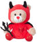 Teddybär Teufel 22 cm Rot Dreizack Herz Kuschelbär Kuscheltier Bär Teddy
