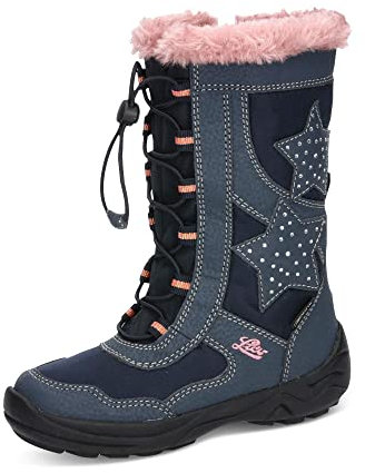 Lico Mädchen Cathrin Schneestiefel, Marine Rosa, 26 EU