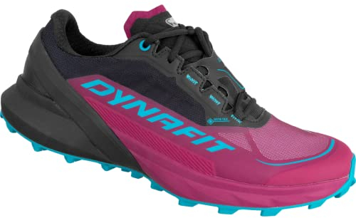 DYNAFIT W Ultra 50 GTX Colorblock-Lila-Schwarz, Damen Gore-Tex Laufschuh, Größe EU 40 - Farbe Black Out - Beet Red, 08-0000064069