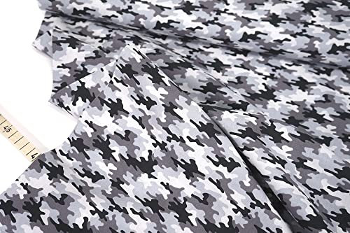 Baumwollstoff • Popeline • Grey Camouflage 0,5 m