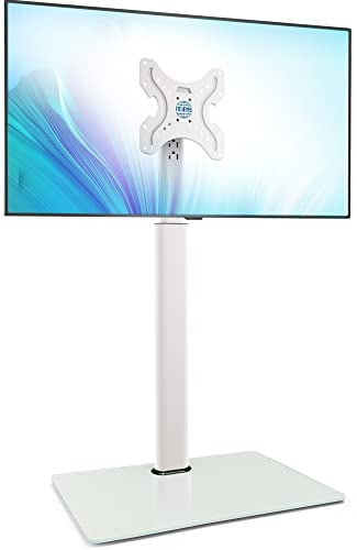 FITUEYES TV Ständer TV Bodenständer Standfuß Fernsehstand höhenverstellbar schwenkbar neigbar für 19 bis 42 Zoll Flach & Curved Fernseher bis zu 35kg Max.VESA 200 * 200