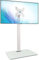 FITUEYES Supporto TV da Pavimento per 19-42 43 Pollici, 30° Inclinabile / 70° Girevole / 16 Altezze Regolabili Porta TV da Terra, Max VESA 200x200 mm Portata 35kg Bianco