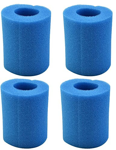 Donkivvy Lot de 4 Cartouches de Filtre éponge pour Piscine de Type II 58094