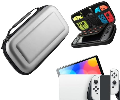 Generic | Beschermhoes | 3.93 | Hardcase | Grijs | Bescherming Case | Opberghoes | Compatibel met Nintendo Switch & OLED