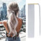 Silk-co Clip in Ponytail Extensions Pferdeschwanz Haarteil Glatt Zopf Haarverlängerung Wrap Around Pferdeschwanz Extensions Synthetik kunsthaar Ponytail Haarteil 70cm-140g # Silbergrau