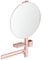 Ideal Standard - Alu+, Beauty Bar pour la Salle de Bain, Miroir Diamètre 50 cm, Tablettes de Rangement, Porte Serviettes, Rose brossé, BD587RO
