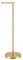 KES Toilet Roll Holder Free Standing 66cm (Taller Version), Gold Toilet Paper Holder with Weighted Base for Bathroom, Modern Rustproof SUS304 Stainless Steel, BPH283S66-BZ