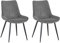SHIITO 2er-Pack Esszimmerstühle Vega | Komfort und Stil für Ihr Zuhause | Bezug in Grau