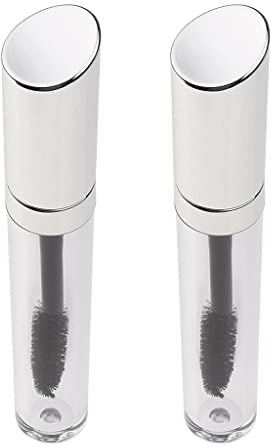 Tiuimk Nachfüllbare leere Mascara-Tube, 5 ml Acryl-Wimpernwachstums-Flüssigkeitsbehälter, auslaufsicher, 2 Stück