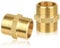 Brass Hex Nipple Connector, 2 Pcs, 3/4 G3/4 x G3/4 Male Thread, Pipe Fitting