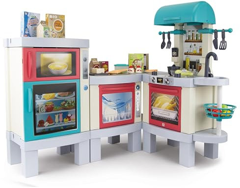 Chicos - Cocina de Juguete 3en1 Kitchen XL | Cocinita Infantil con Luces, Sonidos y Efecto Real | Barbacoa Transformable, 31 Accesorios, Tecnología Fotocromática | Niños 3 4 5 Años (85124)