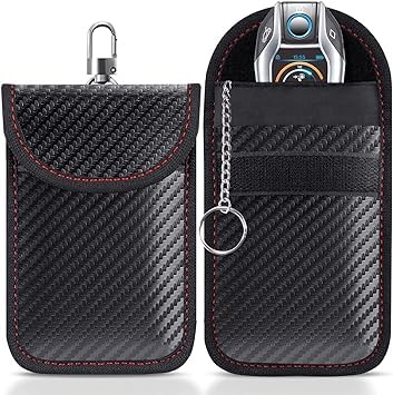 Faraday Pouch for car Keys,Faraday Bag | Car Key Signal Blocking Pouch | Keyless Entry Car Keys Case | RFID Blocker Bag for Car Security | Anti-Theft Remote Entry Keyless