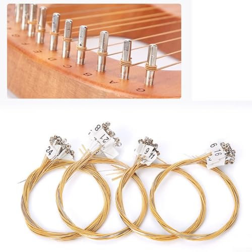 Nylonsaiten-Set für Lyre Harfe, lange Lebensdauer, hervorragender Klang (15 Nylonsaiten)