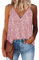 AirMood Ärmellose Damen-Unterhemden mit Pailletten, schimmerndes Oberteil, rose, S