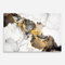 ARTHUB® Glasbild 50x70 cm, 5mm ESG | Moderne Wandbilder aus Glas für Wohnzimmer & Schlafzimmer, Wanddekoration, Wohnkultur, Abstrakte, Golden Marble Shades