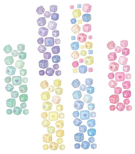 MUSISALY 6 Blätter Bögen Bunter Aufkleber Scrapbook-Aufkleber Zufällige Farbe Strapazierfähig Langlebig Hochauflösender Druck Vielseitig Einsetzbar Für Geschenke Karten DIY-projekte