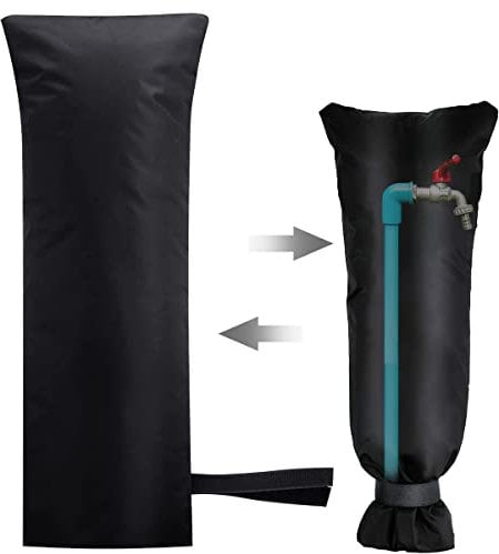 Housse Robinet Extérieur Hillylolly Couvercle Antigel pour Robinet d'Hiver, Protection Robinet Exterieur, Housse de Robinet de Jardin Imperméable, Jardin Robinet Protection pour Protéger (XL:70*37cm)