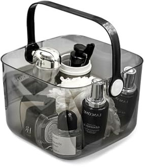 Balakaka Cestino per Doccia Portatile con Maniglia, Cesto Portaoggetti Con fori di Drenaggio, Gande Capacità Basic Cesto Portaoggetti per Bagno e Cucina