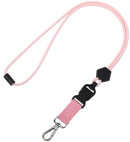 Segus Schlüsselband Rosa, 1 Stück Schlüsselbänder zum Umhängen, mit Sicherheitsverschluss, Lanyards mit Einstellbarer Länge, für Schule, Büro, Unternehmen