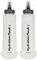 Azarxis Gourde Souple Flasque Running Hydratation Bouteille d'eau Pliable pour Sac à Dos Randonnée Marathon Camping (Blanc - 500 ml - 2 Pièces)
