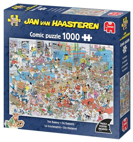 Jan Van Haasteren – JVH – La Boulangerie – The Bakery – Puzzle für Erwachsene – Lustig – 100% recycelter Karton – 1000 Teile Jumbo