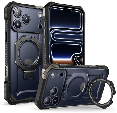 SUPCASE for iPhone 17 Pro Case with Kickstand (Unicorn Beetle Grip), [Camera Control Cover] [Compatible with MagSafe] [Military-Grade Drop Protection] Heavy Duty Magnetic Phone Case (Black)