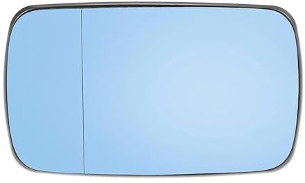 Spiegelglas Glas Aussenspiegel Für E46 Limousine 1998–2006 51168250438 Rückspiegel Links Rechts Linse Geteiltes Beheiztes Glas Blau Rückspiegel Ersatzspiegel(1pc Left)