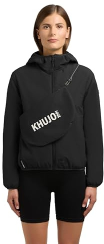 khujo Damen leichte puffy Übergangsjacke, in Innentasche packbare kurze Jacke mit Umhängetasche und Kapuze Shelly2 XS-XXL